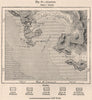 Bay of Acapulco. Mexico 1885 old antique vintage map plan chart