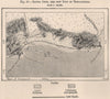 Salina Cruz, the new Port of Tehuantepec. Oaxaca, Mexico 1885 old antique map