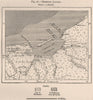 Terminos Lagoon. Laguna de Términos. Mexico 1885 old antique map plan chart