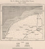 Merida and North-West Yucatan. Mexico 1885 old antique vintage map plan chart