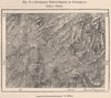 Successive displacements of Antigua/Guatemala City. Central America 1885 map