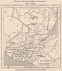 Political divisions of Guatemala. Central America 1885 old antique map chart