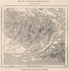 Volcanoes of East Salvador. El Salvador. Central America 1885 old antique map