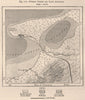 Puerto Cortes & Lake/Laguna de Alvarado. Puerto Cortés. Honduras 1885 old map