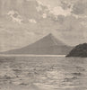 Mombacho Volcano and shores of Lake Nicaragua. Central America 1885 old print