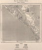 Isthmus of Rivas. Nicaragua. Central America 1885 old antique map plan chart