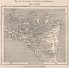 Peoples/tribes of Honduras and Nicaragua. Central America 1885 old antique map