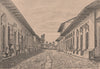 Leon León - View in the main thoroughfare. Nicaragua. Central America 1885