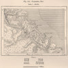 Caledonia Bay. Panama 1885 old antique vintage map plan chart