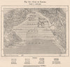 Gulf of Panama 1885 old antique vintage map plan chart