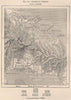 Isthmus of Chiriqui. Panama 1885 old antique vintage map plan chart
