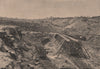 The Panama Canal - View taken at San Pablo 1885 old antique print picture