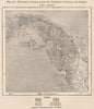 Projected cuttings across the Isthmuses of Panama and Darien 1885 old map