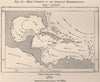 Main currents of the American Mediterranean.Caribbean/Gulf of Mexico 1885 map
