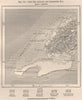 Cape Cabo San Antonio and Corrientes Bay. Cuba 1885 old antique map plan chart