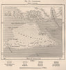 Jardinillos. Cuba 1885 old antique vintage map plan chart