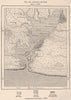 Santiago de Cuba 1885 old antique vintage map plan chart