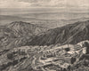 View taken at the Newcastle Sanatorium, Jamaica 1885 old antique print picture