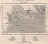 Kingston and Port Royal. Jamaica 1885 old antique vintage map plan chart