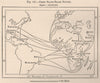 Chief Slave-trade routes. World. Hispaniola 1885 old antique map plan chart