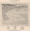 Les Cayes Bay. Haiti. Hispaniola 1885 old antique vintage map plan chart