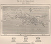 St. Thomas Island. Virgin Islands 1885 old antique vintage map plan chart