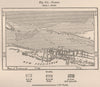 Nassau. Bahamas 1885 old antique vintage map plan chart
