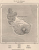 Sint. Eustatius. West Indies. The Lesser Antilles 1885 old antique map chart