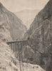 Andes Scenery. Puente Chaupichaca Bridge, Lima-La Oroya Railway. Peru 1885