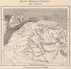 Frontiers of Venezuela 1885 old antique vintage map plan chart