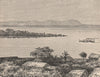 The Orinoco river at Caicara del Orinoco. Venezuela 1885 old antique print