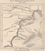 Turtle banks on the middle Orinoco. Venezuela 1885 old antique map plan chart