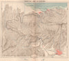 Carácas and la Guaira. Venezuela 1885 old antique vintage map plan chart