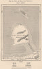 Santa Ana de Coro and Paraguana Peninsula. Venezuela 1885 old antique map