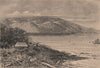 Sierra Nevada de Santa Marta - East view at Punta Tapias. Colombia 1885 print