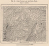 Pasto Plateau & Laguna La Cocha. Galeras volcano. Colombia 1885 old map