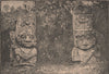 Columns of an Indian Temple at San Agustin, Huila. Colombia 1885 old print