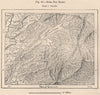 Sumapaz Basin. Sumapaz Paramo. Colombia 1885 old antique plan chart