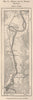 Honda and la Dorada Railway. Rio Magdalena. Colombia 1885 old antique map