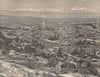 Panoramic view of Bogota; taken from the East. Colombia 1885 old antique print