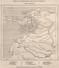 Administrative divisions of Colombia 1885 old antique vintage map plan chart