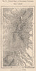 Double chain of Ecuadorean Volcanoes 1885 old antique vintage map plan chart
