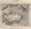 Chimborazo. Ecuador 1885 old antique vintage map plan chart