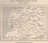 Indigenous populations of Ecuador 1885 old antique vintage map plan chart