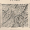 Loja Mountains. Ecuador 1885 old antique vintage map plan chart