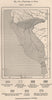 Frontiers of Peru 1885 old antique vintage map plan chart