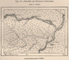 Marañon and Huallaga confluence. Peru 1885 old antique vintage map plan chart