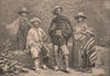 Group of Peruvians 1885 old antique vintage print picture