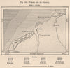 Tumbez/Tumbes and its deserts. Peru 1885 old antique vintage map plan chart