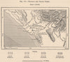 Trujillo and Grand Chimu ruins Chan Chan. Peru 1885 old antique map plan chart